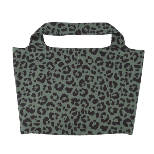 Bulk donkergroene katoenen jaguar tote bag en strandtas – Groothandel, duurzaam en herbruikbaar