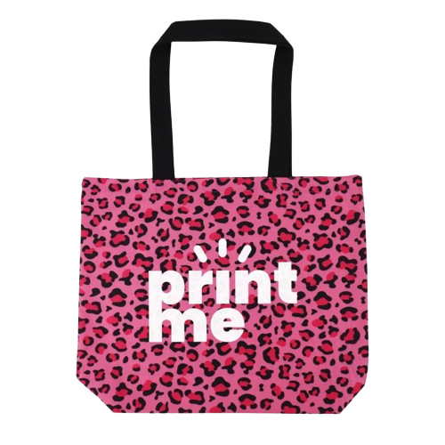 Katoenen panter tote bags - met bedrukking