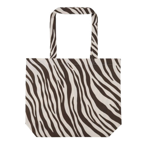 Katoenen zebra tote bags