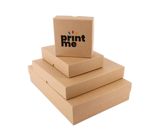 Luxe kraft dozen met deksel - Digital Printing Bruin
