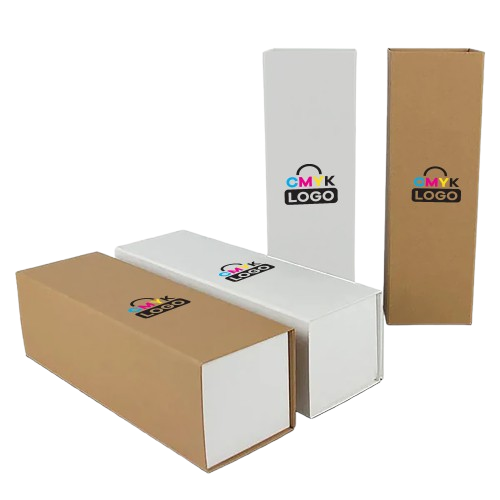 Luxe kraft wijnflesdozen met magneetsluiting- Digital Printing