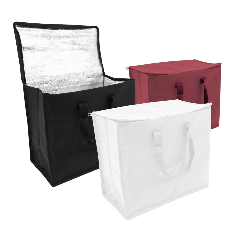 Non-woven koeltassen met ritssluiting