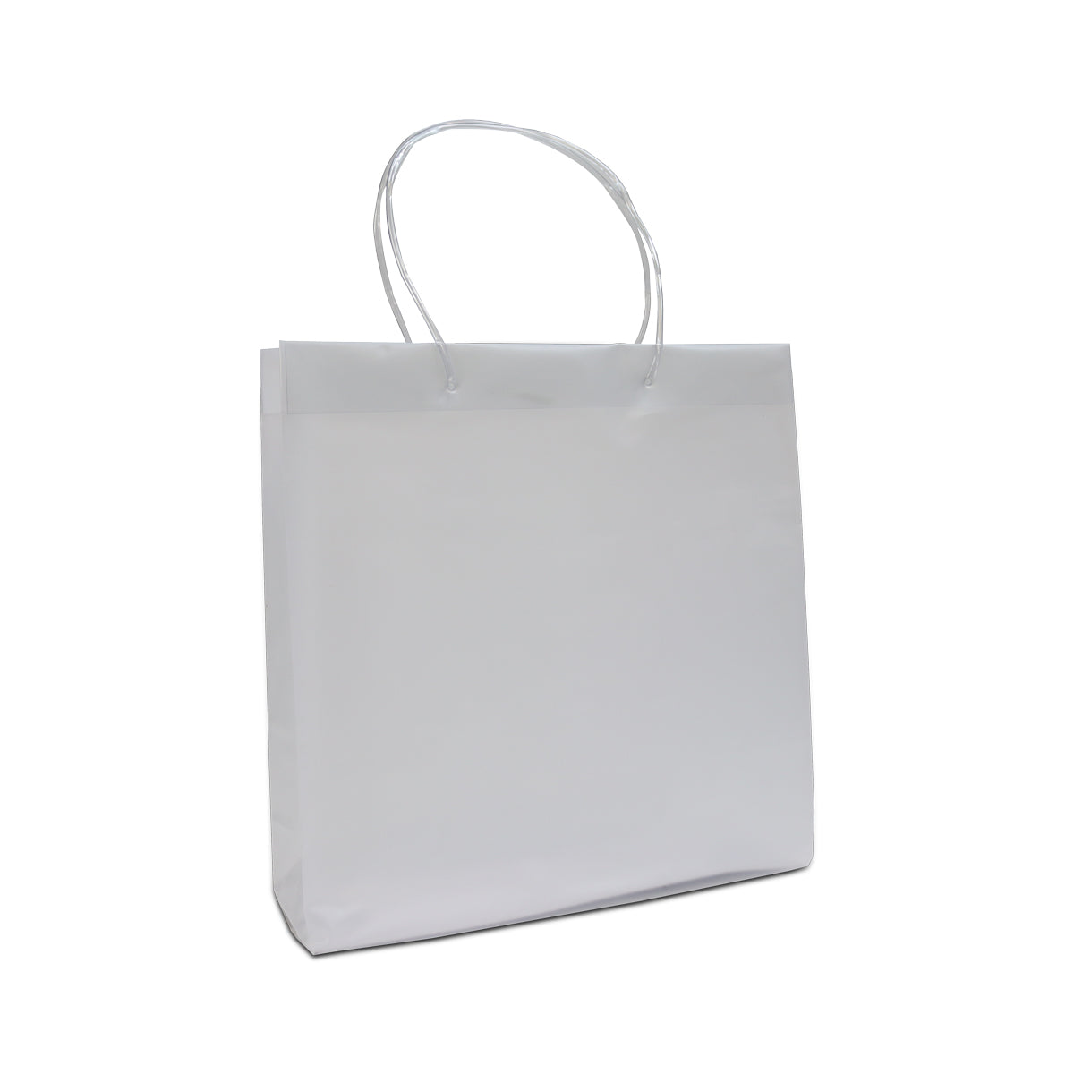 Luxe plastic tassen met tube koorden