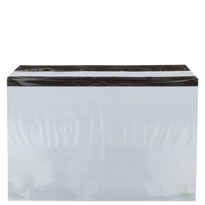 Gerecyclede plastic eco verzendzakken wit grote. Voor e-commerce, kleding, cosmetica of andere webshopartikelen, Duurzame verzendzakken, eco verzendtassen