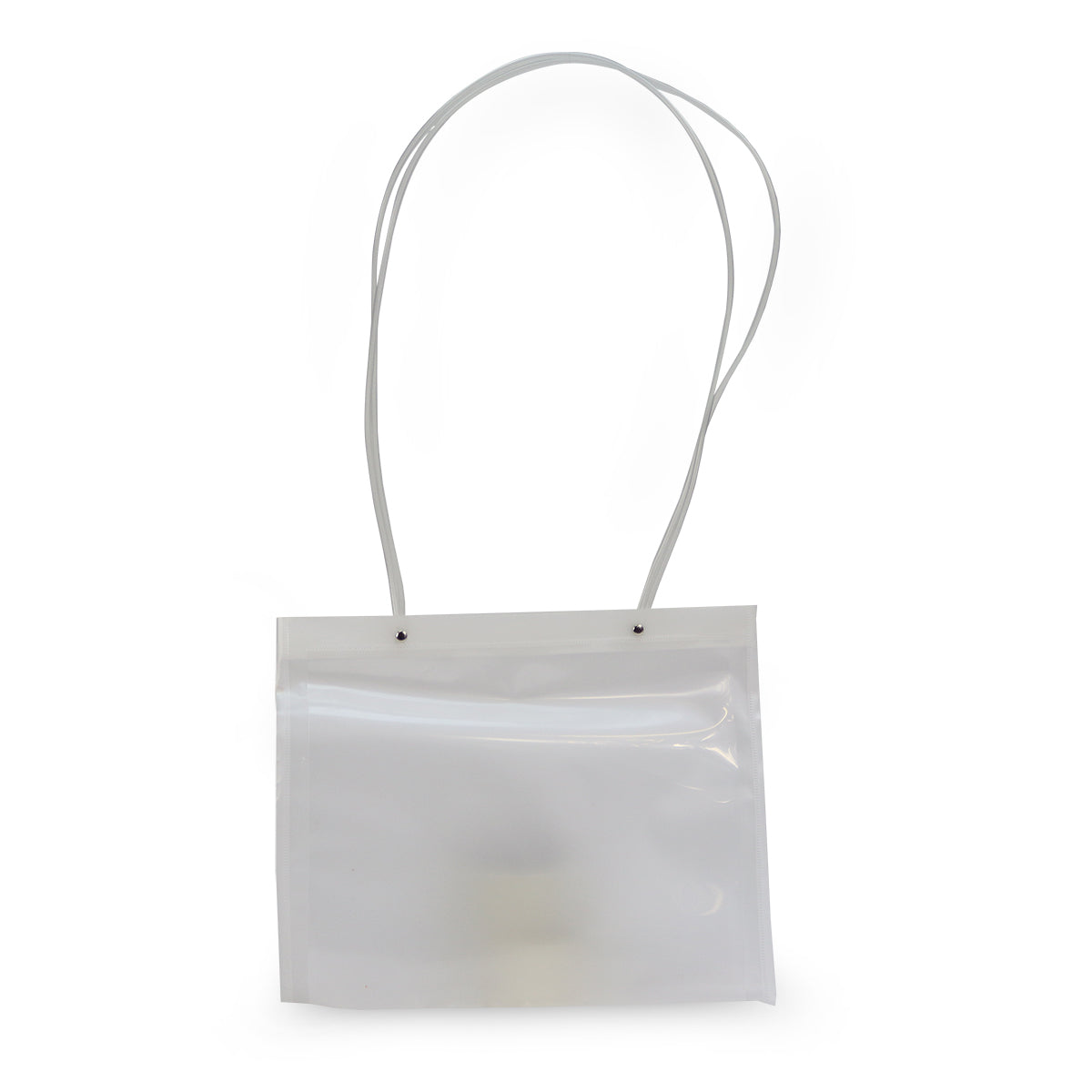 Luxe plastic schoudertas met A4 insteekvenster