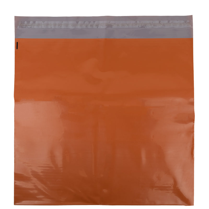 Oranje Pero Pack goedkope grote verzendzak met stevige sluitstrip voor veilig opslaan van kleding